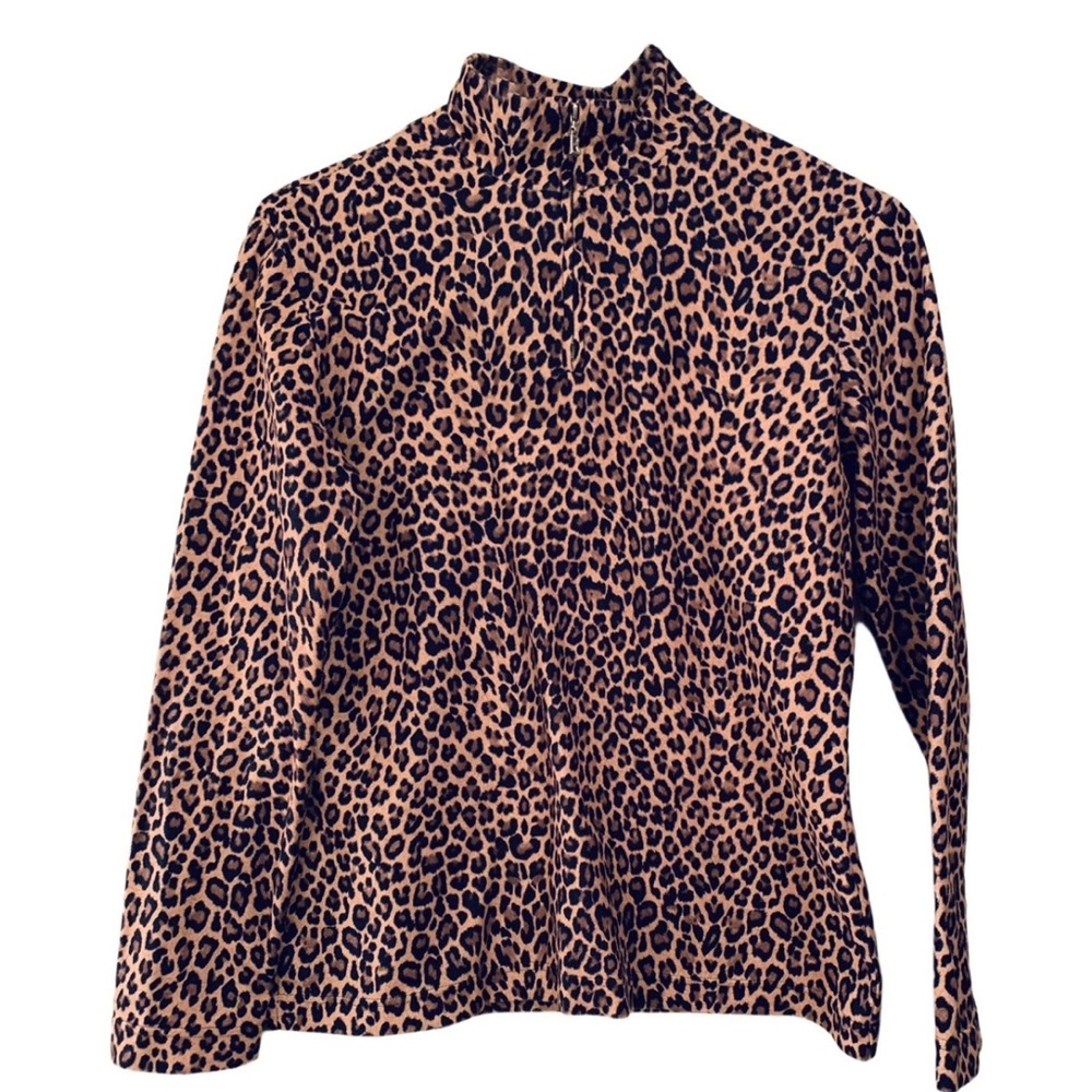Bogner Leopard Print Long Sleeve Top